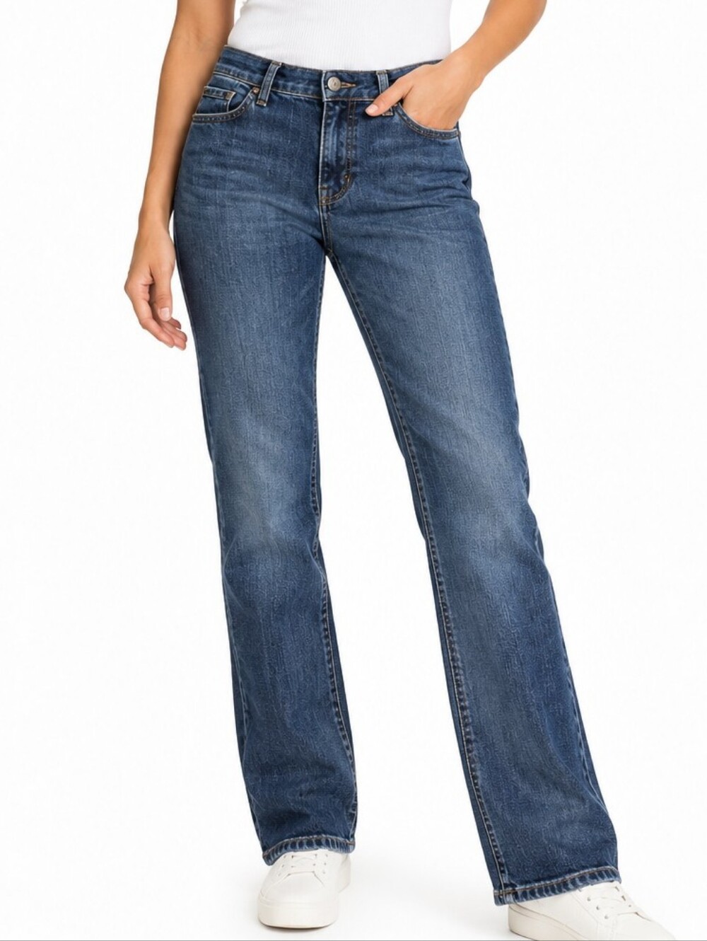 Banana Republic Women’s Straight Fit Jeans Size 29/8 Medium Wash Stretch Denim